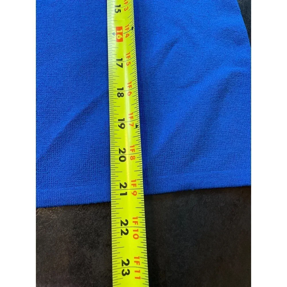 Chico’s Stretch Blue Rayon Sleeveless Tank Top Sz L - Picture 8 of 9